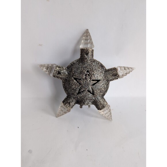 Vintage Reliance Kristal Star Christmas Tree Topper Clear Tips No Bulb - Picture 1 of 5